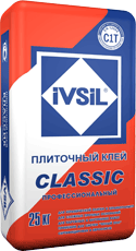 Клей плиточный Ivsil Classic Зима 25кг Клей плиточный Ivsil Classic Зима 25кг